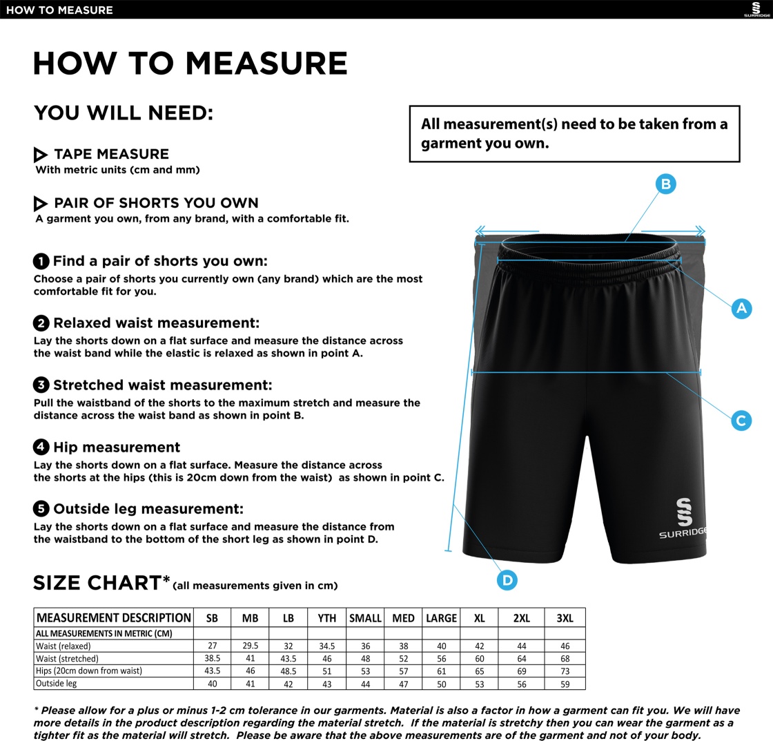 order windows Youth's Ripstop Pocketed Shorts - White - Size Guide
