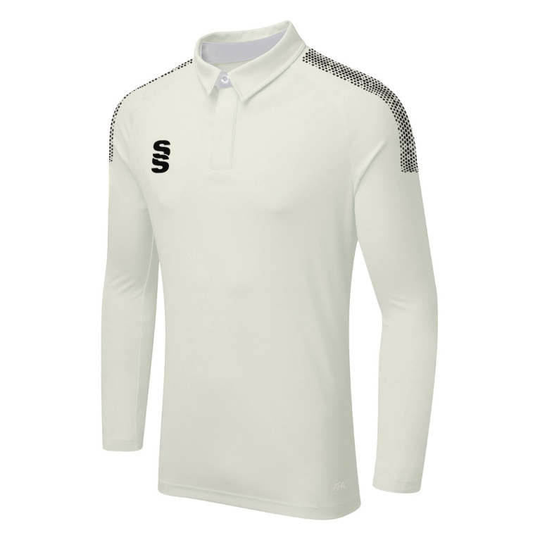 DUAL LONG SLEEVE CRICKET SHIRT (WOMENS)-Ivory