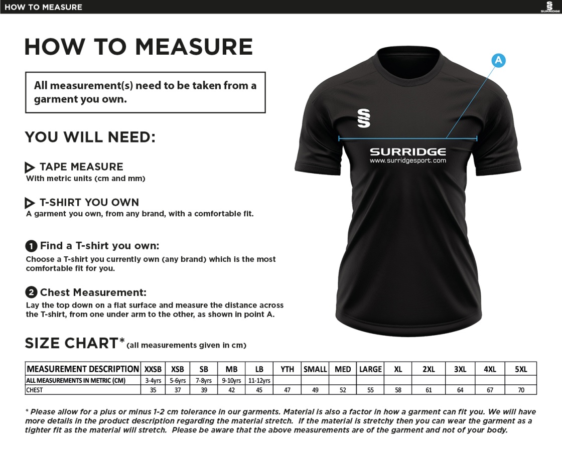 Dual Games Shirt : Emerald - Size Guide